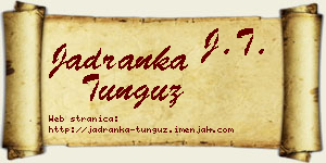 Jadranka Tunguz vizit kartica